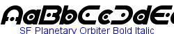 SF Planetary Orbiter Bold Italic - Bold weight  140K