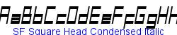 SF Square Head Condensed Italic   60K