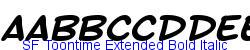 SF Toontime Extended Bold Italic - Bold weight  563K (2003-01-22)